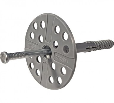 Дюбель д/изоляции IZO 10х 80  ( 500 шт/уп) DAXMER нейлон -  магазин крепежа «ТАТМЕТИЗ»