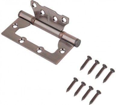 Петля накладная 100х75х2,5мм 2BB AС, СТАНДАРТ, медь, без врезки 1 шт |  «ТАТМЕТИЗ» Петля накладная 100х75х2,5мм 2BB AС, СТАНДАРТ, медь, без врезки 1 шт -  магазин «ТАТМЕТИЗ»