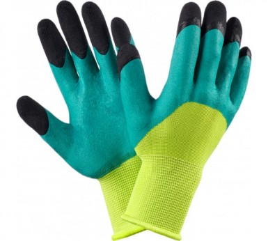 Перчатки нейлон со вспененным латексом (салат + черный) |  «ТАТМЕТИЗ» Перчатки нейлон со вспененным латексом (салат + черный) -  магазин «ТАТМЕТИЗ»