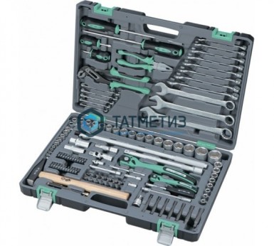 Набор инструментов, 1/2", 1/4", Cr-V, S2, усиленный кейс, 119 предм.// STELS |  «ТАТМЕТИЗ» Набор инструментов, 1/2", 1/4", Cr-V, S2, усиленный кейс, 119 предм.// STELS -  магазин «ТАТМЕТИЗ»