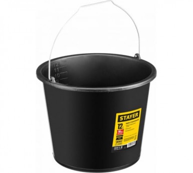 Ведро пластиковое 12л, STAYER PROFI строительное, с носиком |  «ТАТМЕТИЗ» Ведро пластиковое 12л, STAYER PROFI строительное, с носиком -  магазин «ТАТМЕТИЗ»