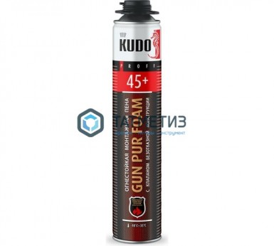 Пена монтажная проф огнестойкая KUDO PROFF 45+, всесезонная 1000 мл /12 | «ТАТМЕТИЗ» Пена монтажная проф огнестойкая KUDO PROFF 45+, всесезонная 1000 мл /12 - магазин «ТАТМЕТИЗ»