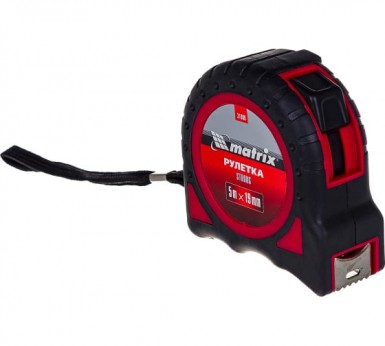 Рулетка Strong, 5 м х 19 мм, обрезиненный корпус MATRIX |  «ТАТМЕТИЗ» Рулетка Strong, 5 м х 19 мм, обрезиненный корпус MATRIX -  магазин «ТАТМЕТИЗ»