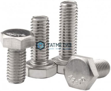 Болт М16 х 60 DIN 931 А2 нержавейка (25 шт/уп) неполная резьба -  магазин крепежа «ТАТМЕТИЗ»
