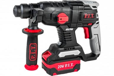 Перфоратор аккум. P.I.T PBH20H-22A (SDS+,20В,б/щет,2 ак*4.0Ач,Li-ion,2реж,1.5Дж,бур 22мм, ЗУ) -  магазин «ТАТМЕТИЗ»