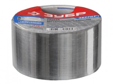 Лента ЗУБР "ЭКСПЕРТ" клеящая металлизированная, 50мм х 25м |  «ТАТМЕТИЗ» Лента ЗУБР "ЭКСПЕРТ" клеящая металлизированная, 50мм х 25м -  магазин «ТАТМЕТИЗ»