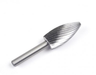 Шарошка по металлу Практик тв. сплав, D10мм, L 25мм, форма Язык пламени Н1025М06 -  магазин крепежа «ТАТМЕТИЗ»