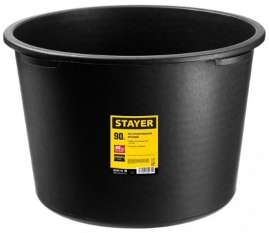 Таз круглый строительный, 90 л STAYER "MASTER" пластмассовый |  «ТАТМЕТИЗ» Таз круглый строительный, 90 л STAYER "MASTER" пластмассовый -  магазин «ТАТМЕТИЗ»