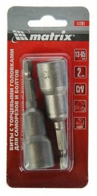 Бита-ключ 13х65мм // MATRIX |  «ТАТМЕТИЗ» Бита-ключ 13х65мм // MATRIX -  магазин крепежа «ТАТМЕТИЗ»