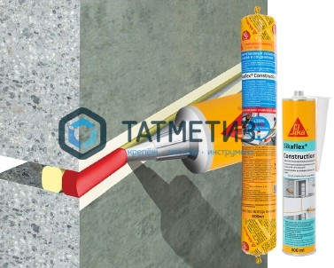 Полиуретановый герметик Sikaflex Construction+ серый бетон 600 мл (20 шт уп) -  магазин «ТАТМЕТИЗ»
