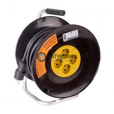 Удлинитель силовой на катушке, 4 х 30 м, с/з КГ 3х2,5 мм, 16А, 3500Вт, IP44 Атлант -  магазин «ТАТМЕТИЗ»