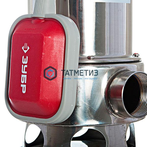 Насос погружной для грязной воды, корпус из нержавеющей стали, ЗУБР Насос погружной для грязной воды, корпус из нержавеющей стали, ЗУБР