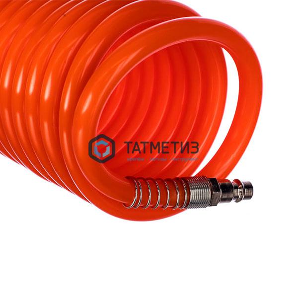 Шланг спиральный воздушный 8х12мм, 18 бар, с быстросъемными соединениями, 10м// Stels Шланг спиральный воздушный 8х12мм, 18 бар, с быстросъемными соединениями, 10м// Stels