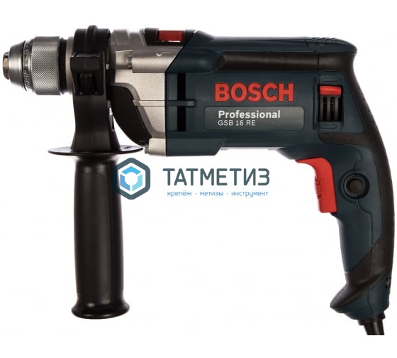 Дрель BOSCH GSB 16 RE, ударная, 750Вт, ключевой патрон Дрель BOSCH GSB 16 RE, ударная, 750Вт, ключевой патрон