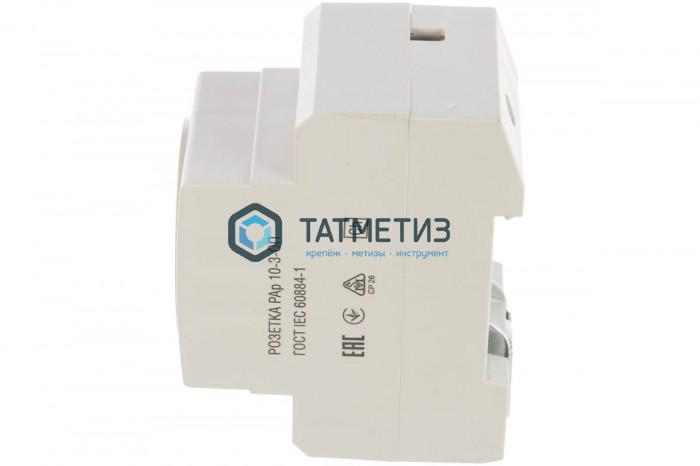 Розетка силовая РАр10-3-ОП с заземл. на DIN-рейку ИЭК Розетка силовая РАр10-3-ОП с заземл. на DIN-рейку ИЭК