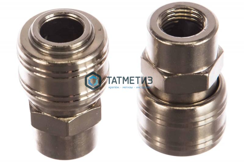 Муфта универсальная быстросъемная ("мама"), внутренняя резьба 1/4", 2 шт. // Stels Муфта универсальная быстросъемная ("мама"), внутренняя резьба 1/4", 2 шт. // Stels