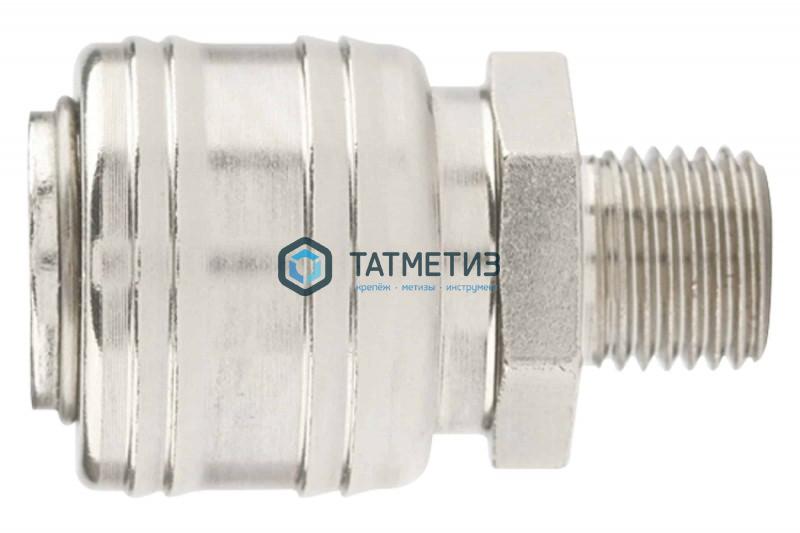 Муфта универсальная быстросъемная ("мама"), внешняя резьба 3/8",  2 шт. // Stels Муфта универсальная быстросъемная ("мама"), внешняя резьба 3/8",  2 шт. // Stels