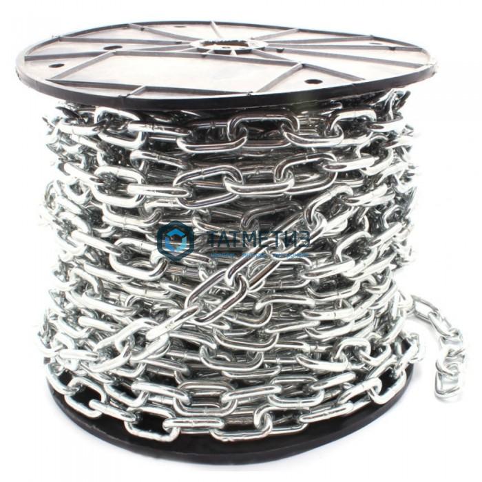 Цепь DIN 766 кор.зв. оц. 6  (40 м/бух) Цепь DIN 766 кор.зв. оц. 6  (40 м/бух)