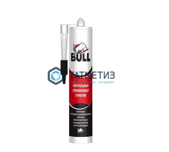 Герметик силиконовый Bull нейтральный БЕЛЫЙ 280 мл Герметик силиконовый Bull нейтральный БЕЛЫЙ 280 мл