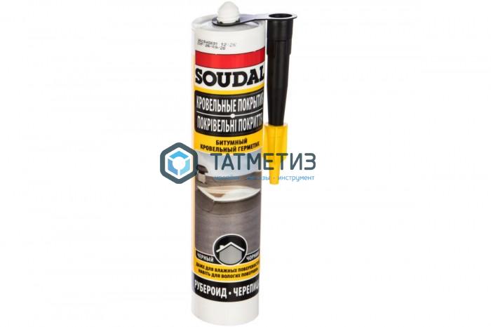 Герметик для крыш SOUDAL  280 мл битумный / 15 Герметик для крыш SOUDAL  280 мл битумный / 15