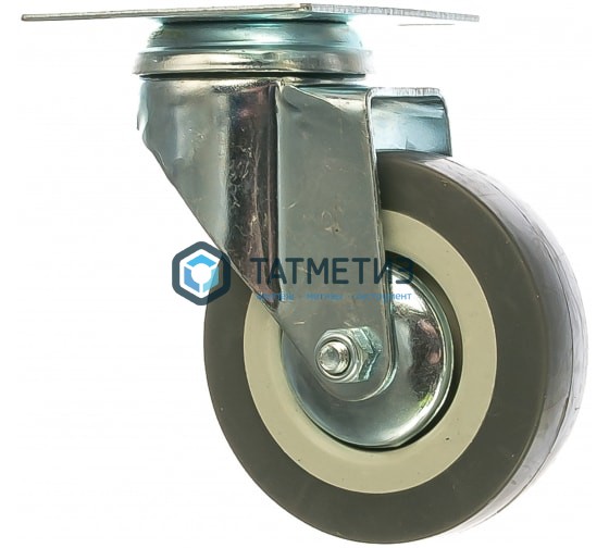 Колесо поворотное d-75мм, крепление  платформенное СИБРТЕХ Колесо поворотное d-75мм, крепление  платформенное СИБРТЕХ