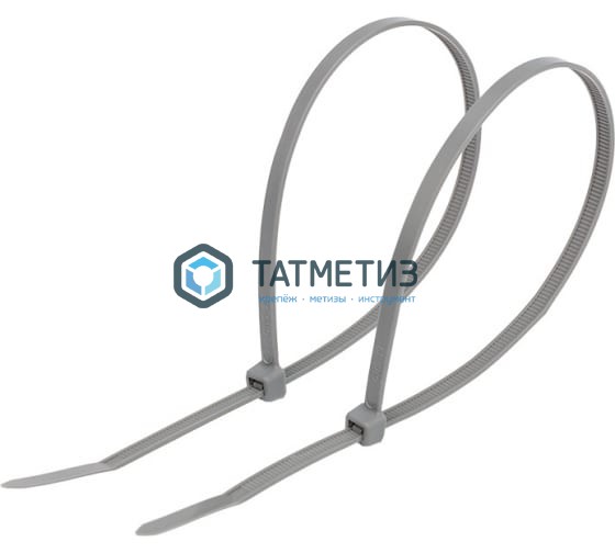 Хомут-стяжка нейлон  250 х 3,6  (100 шт/уп)  REXANT серый Хомут-стяжка нейлон  250 х 3,6  (100 шт/уп)  REXANT серый