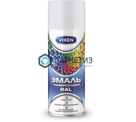 Краска аэроз. VIXEN  БЕЛАЯ  сигнальная RAL 9003 520 ml./12 Краска аэроз. VIXEN  БЕЛАЯ  сигнальная RAL 9003 520 ml./12