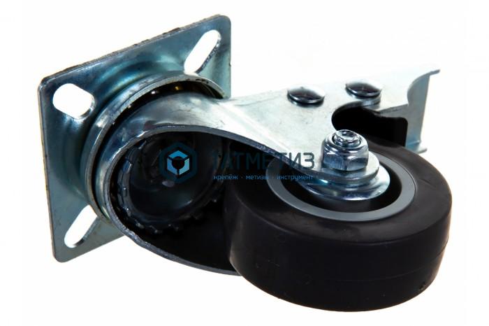 Колесо  поворотное с тормозом d-50мм, крепление  платформенное // СИБРТЕХ Колесо  поворотное с тормозом d-50мм, крепление  платформенное // СИБРТЕХ