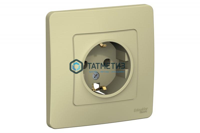 Розетка 1-м ОП BLANCA 16А 250В с заземл. бел., без шторок, с изолирующей пластиной Розетка 1-м ОП BLANCA 16А 250В с заземл. бел., без шторок, с изолирующей пластиной