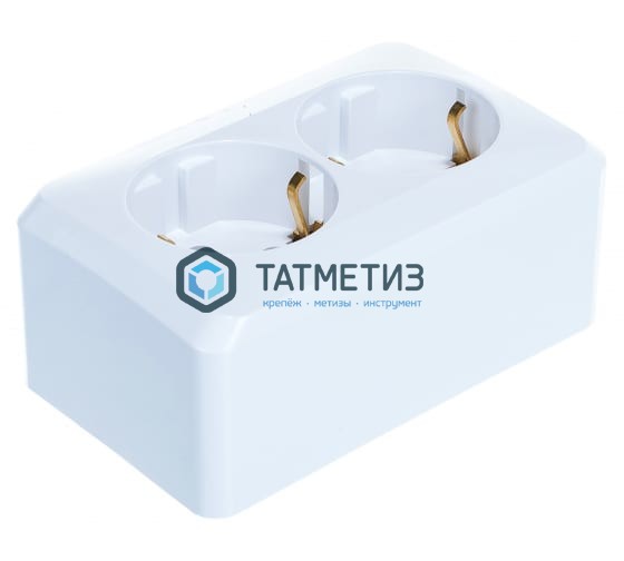 Розетка 2-м ОП Этюд 16А с заземл. бел. SchE PA16-007B Розетка 2-м ОП Этюд 16А с заземл. бел. SchE PA16-007B