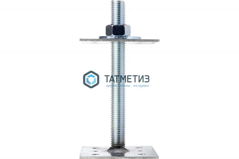 Анкер регулировочный по высоте ARH (80 х 80 мм)-М24, H-200мм Анкер регулировочный по высоте ARH (80 х 80 мм)-М24, H-200мм