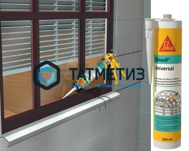 Герметик силиконовый Sikasil Universal бесцветный 280 мл 12 Герметик силиконовый Sikasil Universal бесцветный 280 мл 12