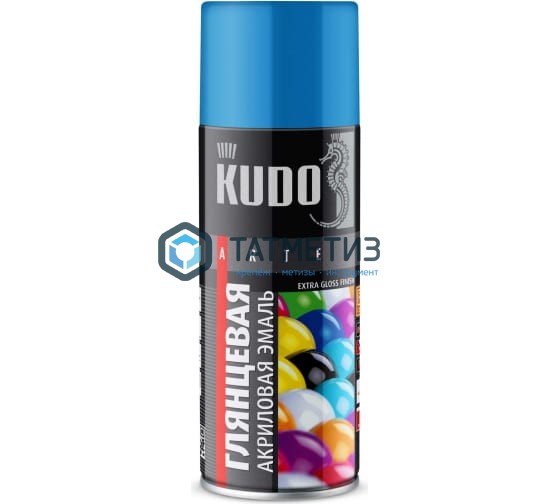 Краска аэроз. KUDO 520 мл. №1010  ГОЛУБАЯ  RAL 5012 Краска аэроз. KUDO 520 мл. №1010  ГОЛУБАЯ  RAL 5012