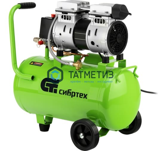 Компрессор безмаслянный малошумный МБ 1100/24,1100 Вт, 24 л, 170 л/мин// Сибртех Компрессор безмаслянный малошумный МБ 1100/24,1100 Вт, 24 л, 170 л/мин// Сибртех