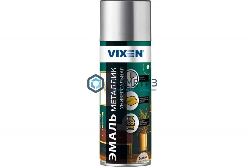 Краска аэроз. VIXEN  МЕТАЛЛИК ХРОМ  VX-19110 520 ml./12 |  «ТАТМЕТИЗ» Краска аэроз. VIXEN  МЕТАЛЛИК ХРОМ  VX-19110 520 ml./12 -  магазин крепежа «ТАТМЕТИЗ»
