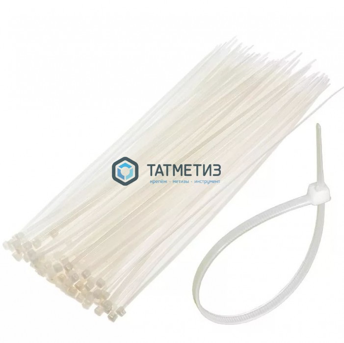 Хомут-стяжка нейлон 200 х 3, 0 (100) GL Хомут-стяжка нейлон 200 х 3, 0 (100) GL