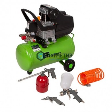 Компрессор воздушный КК-1500/24, 1,5 кВт, 198 л/мин, 24 л, прямой привод, масляный// Сибртех |  «ТАТМЕТИЗ» Компрессор воздушный КК-1500/24, 1,5 кВт, 198 л/мин, 24 л, прямой привод, масляный// Сибртех -  магазин крепежа «ТАТМЕТИЗ»