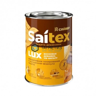 Деревозащитное средство Saitex LUX  БЕЛЫЙ  1 л./14 |  «ТАТМЕТИЗ» Деревозащитное средство Saitex LUX  БЕЛЫЙ  1 л./14 -  магазин крепежа «ТАТМЕТИЗ»
