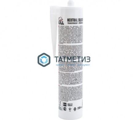 Герметик силиконовый Bull нейтральный ПРОЗРАЧНЫЙ 280 мл |  «ТАТМЕТИЗ» Герметик силиконовый Bull нейтральный ПРОЗРАЧНЫЙ 280 мл -  магазин крепежа «ТАТМЕТИЗ»