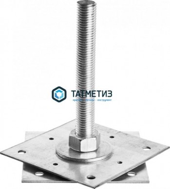 Анкер регулировочный по высоте ARH (140 х 140 мм)-М24, H-200мм |  «ТАТМЕТИЗ» Анкер регулировочный по высоте ARH (140 х 140 мм)-М24, H-200мм -  магазин крепежа «ТАТМЕТИЗ»