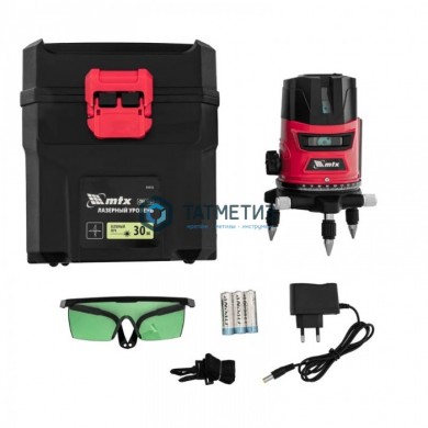 Уровень лазерный CRX-30G, 30 м, зеленый луч, батарейки, резьба 5/8"// MTX |  «ТАТМЕТИЗ» Уровень лазерный CRX-30G, 30 м, зеленый луч, батарейки, резьба 5/8"// MTX -  магазин крепежа «ТАТМЕТИЗ»