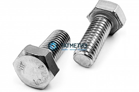 Болт М14 х 80 DIN 933 А2 нержавейка |  «ТАТМЕТИЗ» Болт М14 х 80 DIN 933 А2 нержавейка -  магазин крепежа «ТАТМЕТИЗ»