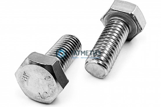 Болт М20 х120 DIN 933 А2 нержавейка |  «ТАТМЕТИЗ» Болт М20 х120 DIN 933 А2 нержавейка -  магазин крепежа «ТАТМЕТИЗ»