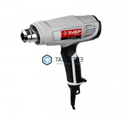 Фен технический (строительный), ЗУБР, насад3 шт, 2 реж:350град/ 350л/мин, 550град/ 550л/мин, 1600Вт |  «ТАТМЕТИЗ» Фен технический (строительный), ЗУБР, насад3 шт, 2 реж:350град/ 350л/мин, 550град/ 550л/мин, 1600Вт -  магазин крепежа «ТАТМЕТИЗ»