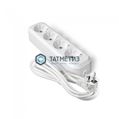 Удлинитель бытовой 4х3м с/з, 13А, ПВС 3х1,0, АВС-пластик Universal E-304 |  «ТАТМЕТИЗ» Удлинитель бытовой 4х3м с/з, 13А, ПВС 3х1,0, АВС-пластик Universal E-304 -  магазин крепежа «ТАТМЕТИЗ»