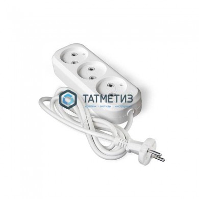 Удлинитель бытовой 3х5м без заземления 10А АВС-пластик E-203 Универсал |  «ТАТМЕТИЗ» Удлинитель бытовой 3х5м без заземления 10А АВС-пластик E-203 Универсал -  магазин крепежа «ТАТМЕТИЗ»