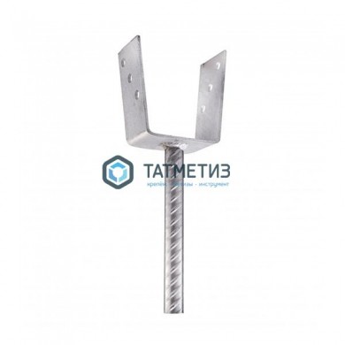 Основание колонны бруса на 100 мм, 120х100х100х6,0 мм, Н=250 мм, д=20 мм,  покрытие: ZINGA (4) |  «ТАТМЕТИЗ» Основание колонны бруса на 100 мм, 120х100х100х6,0 мм, Н=250 мм, д=20 мм,  покрытие: ZINGA (4) -  магазин крепежа «ТАТМЕТИЗ»