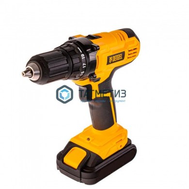Дрель-шуруповерт аккумуляторная CDL-IB-18-02, Li-Ion, 18 В, 1,5 Ач, 2 акк.// Denzel |  «ТАТМЕТИЗ» Дрель-шуруповерт аккумуляторная CDL-IB-18-02, Li-Ion, 18 В, 1,5 Ач, 2 акк.// Denzel -  магазин крепежа «ТАТМЕТИЗ»