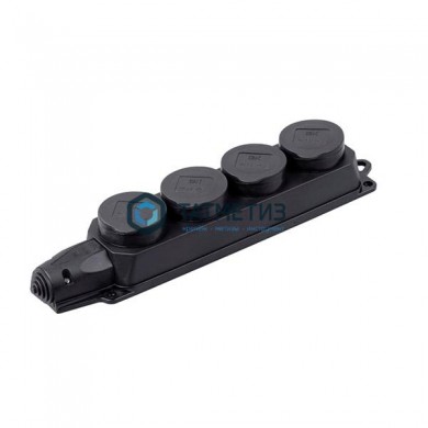 Розетка (колодка) 3-м Омега РБ33-1-0м с защ. крышкой IP44 каучук ИЭК |  «ТАТМЕТИЗ» Розетка (колодка) 3-м Омега РБ33-1-0м с защ. крышкой IP44 каучук ИЭК -  магазин крепежа «ТАТМЕТИЗ»