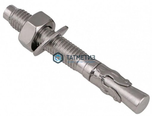 Анкер клиновой 10-10/90 нерж А4 |  «ТАТМЕТИЗ» Анкер клиновой 10-10/90 нерж А4 -  магазин крепежа «ТАТМЕТИЗ»